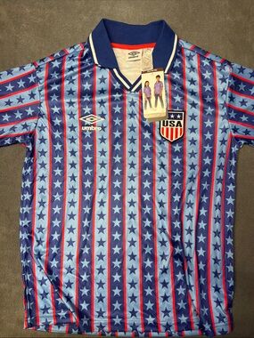 Umbro USA Star Stripe Soccer Jersey - Blue/Red/White